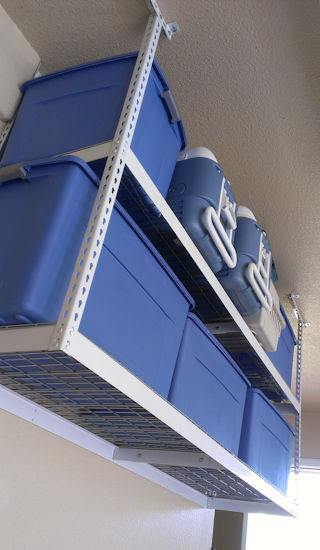 CDR Overhead Storage Racks - Garage Ceiling Storage Racks Sacramento CA SF Bay Area San Diego CA Southern CA Northern CA Portland OR Reno NV Southern Washington State - Garage Overhead Storage Racks